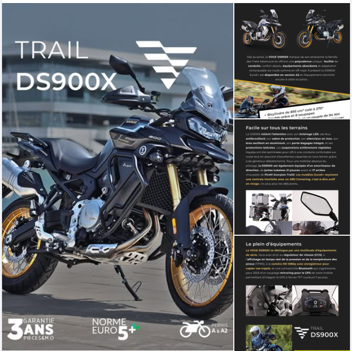 NOUVEAUTÉ DISPONIBLE – VOGE DS900X E5 Plus